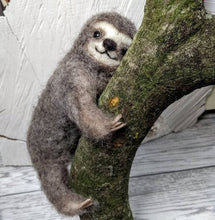 Load image into Gallery viewer, Needle Felt a Sloth Craft Kit
