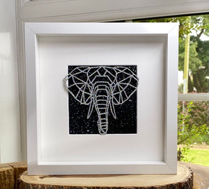 Sparkly Geometric Elephant